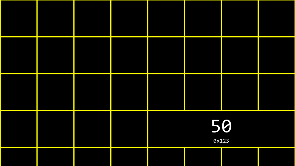 hex the value 50 stored in a 内存 地点 with hex
