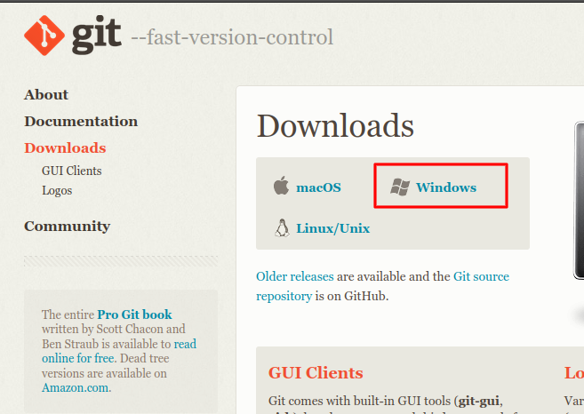 Windows 下载 Git 1