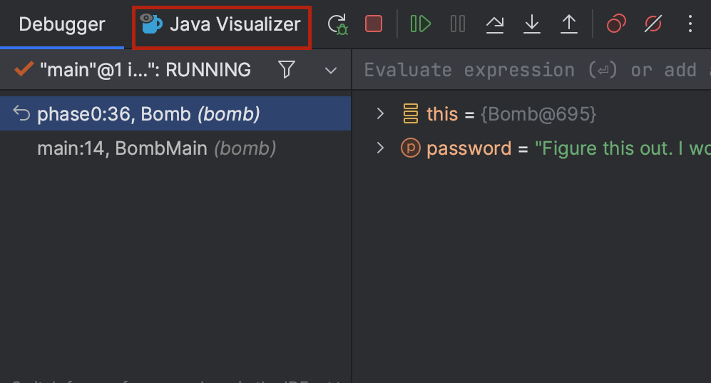 Java 可视化工具选项卡