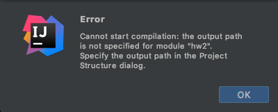 IntelliJ输出路径未指定